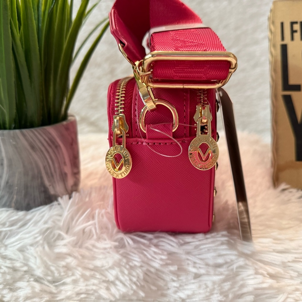NWT Valentino Orlandi Hot Pink Camera Crossbody Handbag - Picture 6 of 14